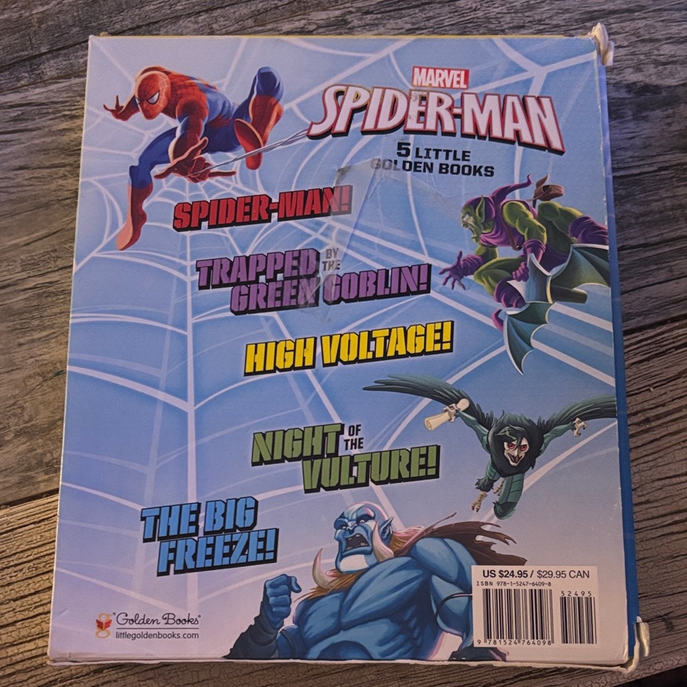 Marvel Spider-Man 5 Little Golden Books Collection